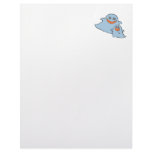 cute momma and baby ghosts letterhead design