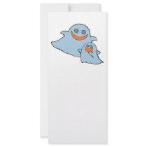 cute momma and baby ghosts customized rack card