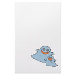 cute momma and baby ghosts stationery design
