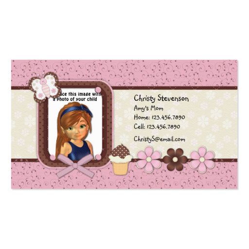 Cute Mommy Calling Card Business Cards