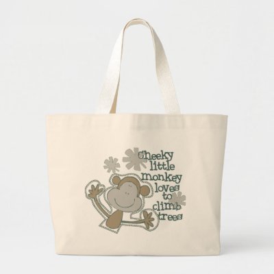 Cute Tote Bags College on Cute Monkey Baby Tote Bags From Zazzle Com