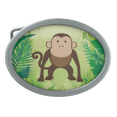 Cute Monkey Belt Buckle