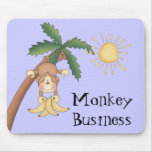 Cute Monkey Business Mousepads