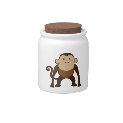 Cute Monkey Candy Jars