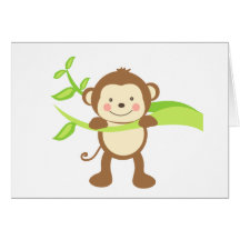 Cute Monkey Cards