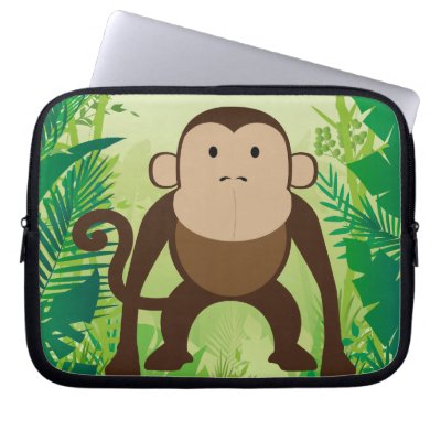 Cute Monkey Computer Sleeve