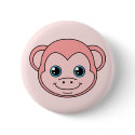 Cute Monkey Cotton Candy buttons