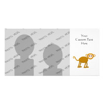 Cute Monkey. Custom Photo Card