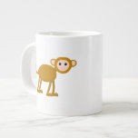 Cute Monkey. Extra Large Mugs