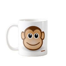Cute Monkey Face Coffee Mugs