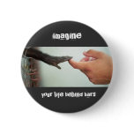 cute monkey, imagine , your life behind bars buttons
