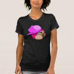 Cute monkey in pink apple Emo style Shirts
