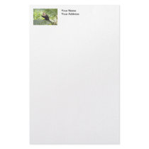Cute Monkey on a Palm Tree Customized Stationery