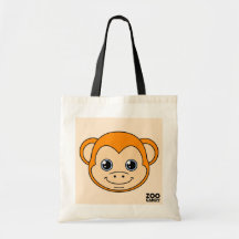 Cute Monkey Orange Bags