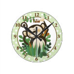 Cute Monkey Personalized Wall Clock