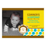 Cute Monkey Photo Invitation or Thank You Card