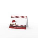 CUTE MONKEY SANTA CHRISTMAS CARD
