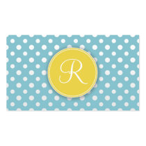 Cute Monogram Personal Networking Business cards