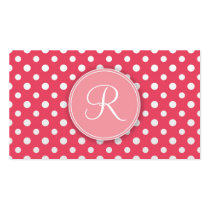 Cute Monogram Personal Networking Business cards