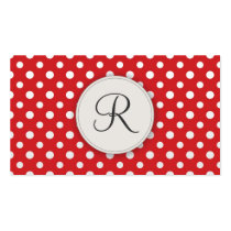 Cute Monogram Personal Networking Business cards