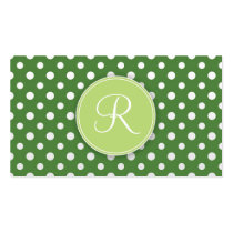 Cute Monogram Personal Networking Business cards