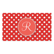 Cute Monogram Personal Networking Business cards