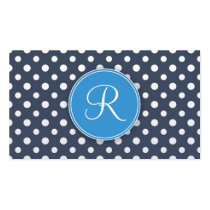 Cute Monogram Personal Networking Business cards