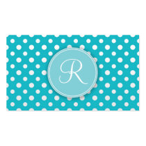 Cute Monogram Personal Networking Business cards