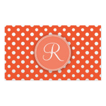 Cute Monogram Personal Networking Business cards