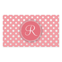 Cute Monogram Personal Networking Business cards
