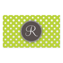 Cute Monogram Personal Networking Business cards