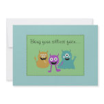 Cute Monster Party Invitation