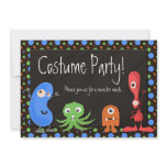 Cute Monster Theme Costume Party Invitations