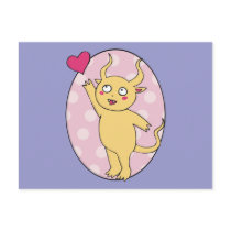 Cute Monster Valentine postcards