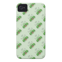 Cute Monster With Green Frosted Cupcakes iPhone 4 Case-Mate Cases