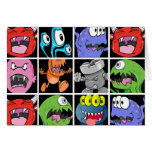 Cute Monsters, Aliens and Devils Greeting Cards