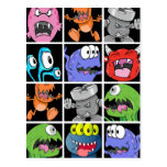 Cute Monsters, Aliens and Devils Postcards