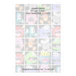 Cute Monsters, Aliens and Devils Stationery Paper