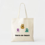 Cute Monsters Halloween Treat Bag