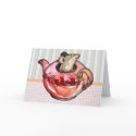 cute, Mother, Mother's Day, Cute Mouse in teapot cards