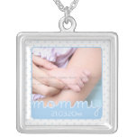 Cute Mother's Day Necklaces with Photo | Blue
