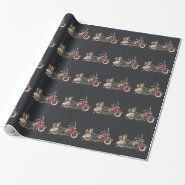 Cute Motorcycle Wrapping Paper