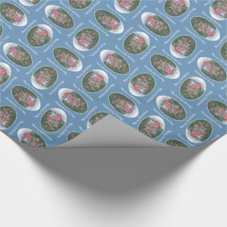 Cute Mouse Family Carol-Singers Christmas Giftwrap Gift Wrapping Paper