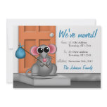 Cute Mouse on Doorstep - Moving Announcements