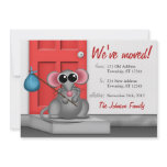 Cute Mouse on Doorstep - Moving Announcements