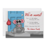 Cute Mouse on Doorstep - Moving Announcements
