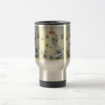 Cute mouse winter snow scene wildlife travel mug mugs
