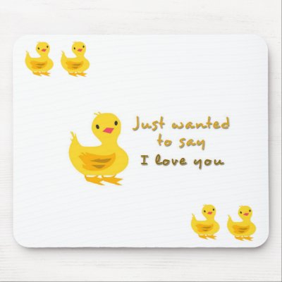 cute i love you quotes. Cute Mousepad with I Love You
