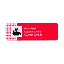 Cute Movie Camera Labels