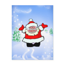Cute Mrs Santa Customizable Photo Gift Postcards